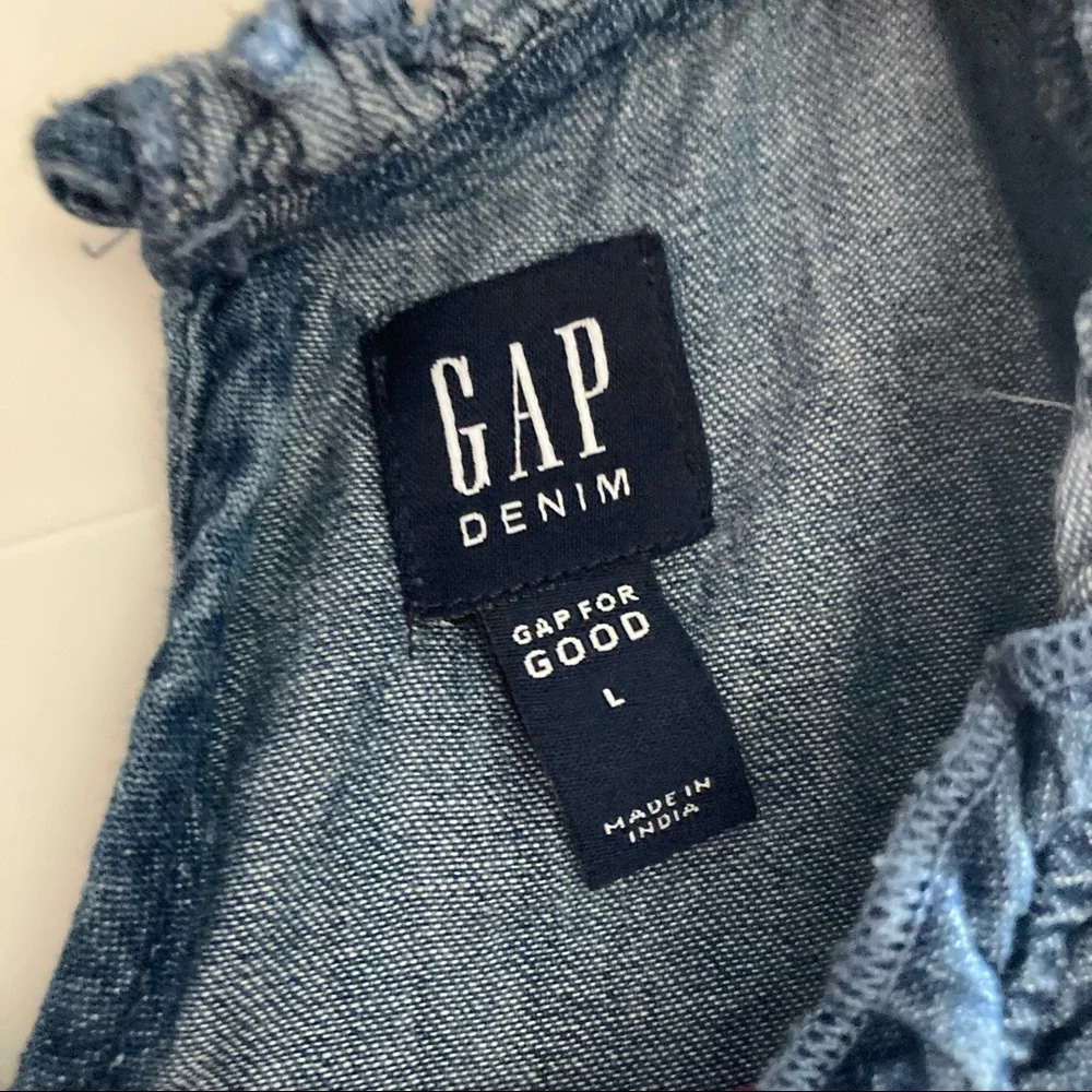🌸3/$30🌸 GAP Denim Girls’ Country-Style Long Sleeve Dress 👗